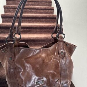 Well loved FRYE tote